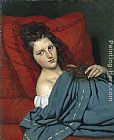 Half-length Woman Lying on a Couch by Joseph-Desire Court